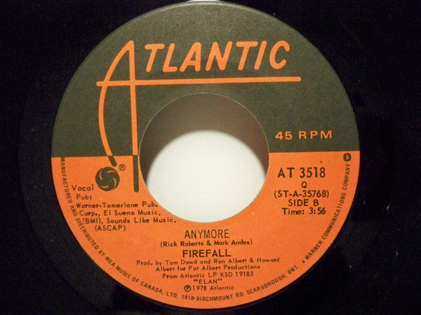 Firefall : Strange Way (7")