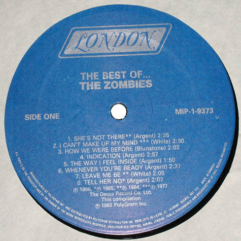 The Zombies : The Best Of... (LP, Comp)