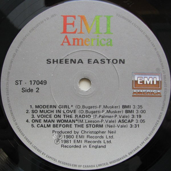 Sheena Easton : Sheena Easton (LP, Album)