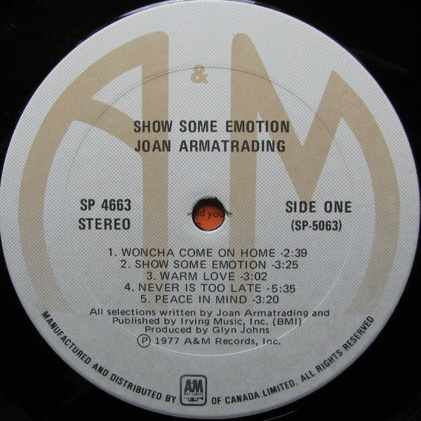 Joan Armatrading : Show Some Emotion (LP, Album)