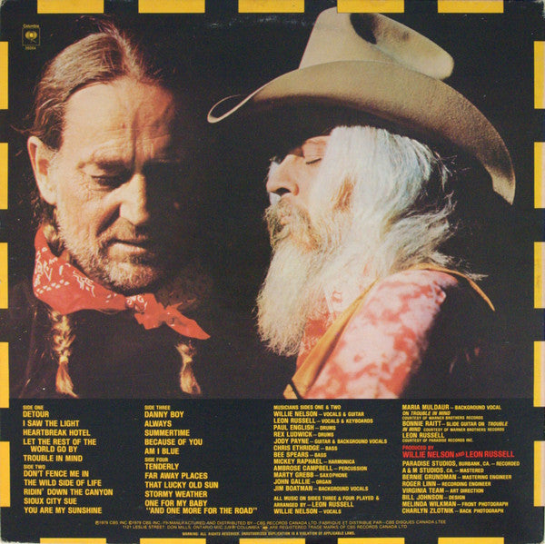Willie* And Leon* : One For The Road (2xLP, Album, Gat)