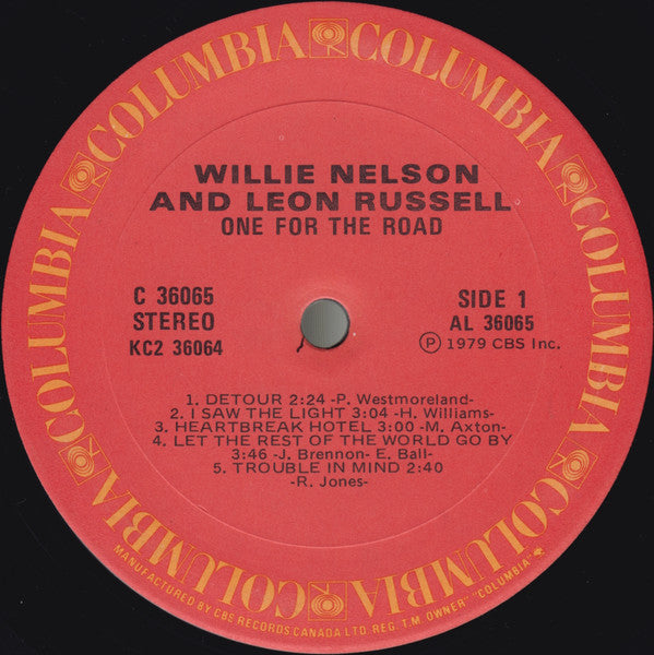 Willie* And Leon* : One For The Road (2xLP, Album, Gat)