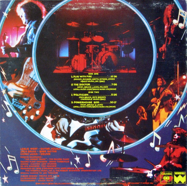 West, Bruce & Laing : Live 'N' Kickin' (LP, Album)