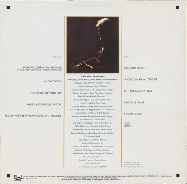 Kenny Rogers : Love Will Turn You Around (LP, Album)