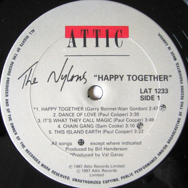 The Nylons : Happy Together (LP, Album)