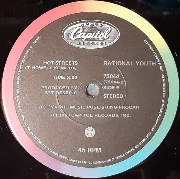 Rational Youth : In Your Eyes (12", Maxi)