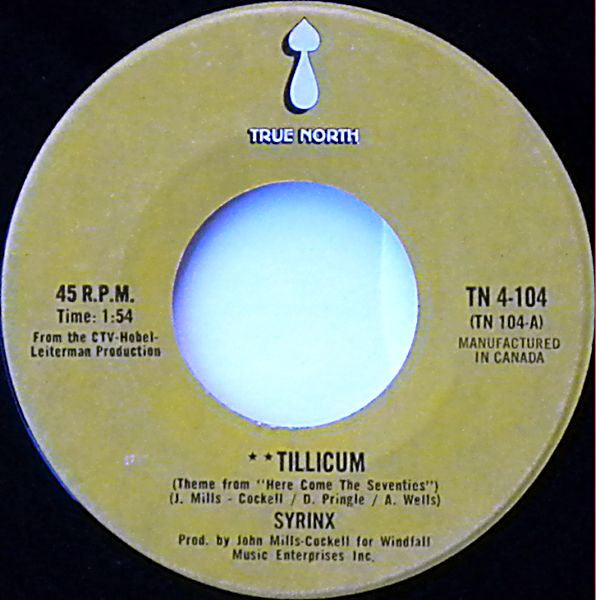 Syrinx (2) : Tillicum (7", Single)