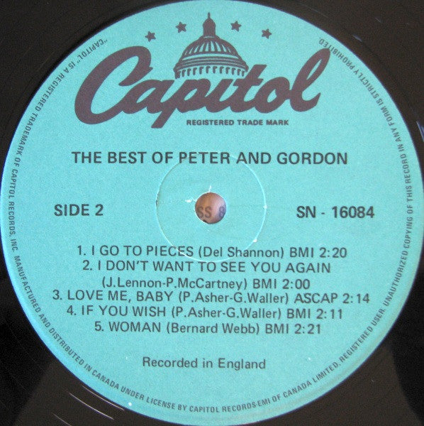 Peter And Gordon* : The Best Of Peter And Gordon (LP, Comp, RE)