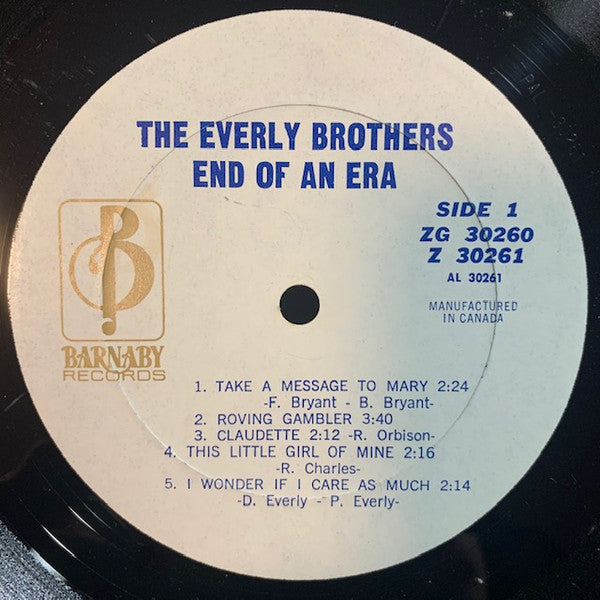 Everly Brothers : End Of An Era (2xLP, Comp)