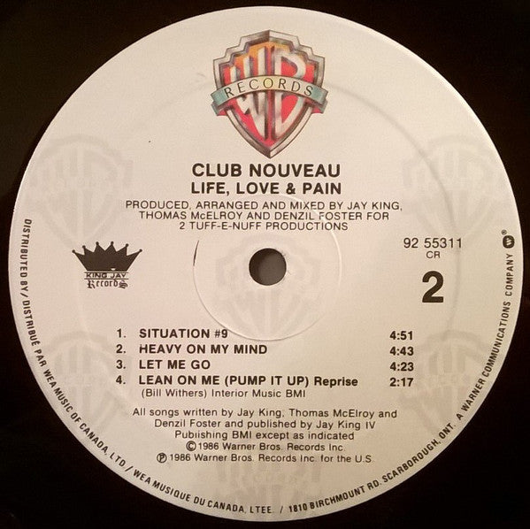 Club Nouveau : Life, Love & Pain (LP, Album)