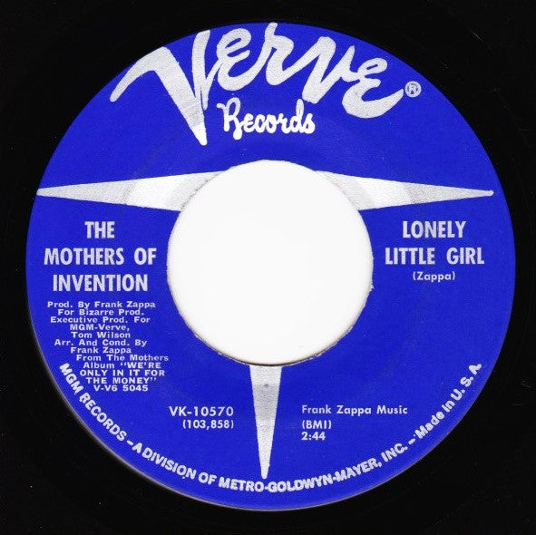 The Mothers : Lonely Little Girl (7", Single, Blo)