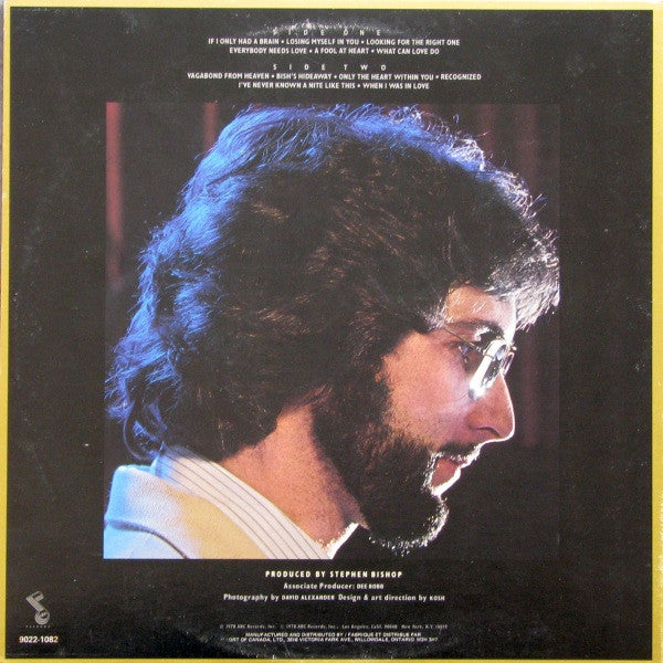Stephen Bishop : Bish (LP, Album, Gat)