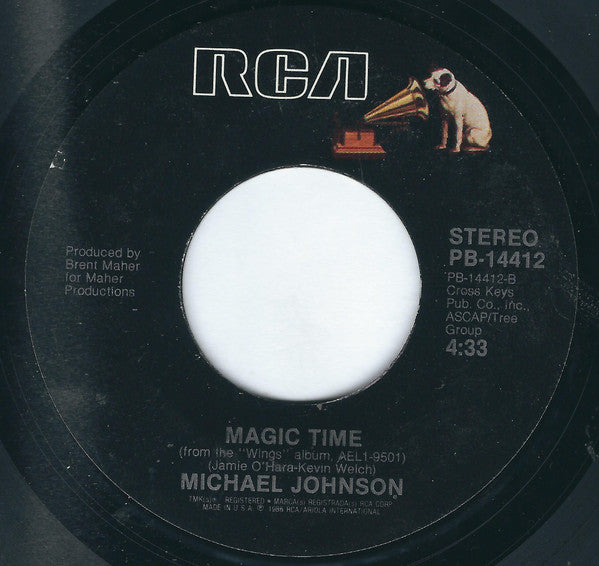 Michael Johnson (5) : Give Me Wings (7", Single, Styrene)