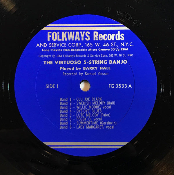 Barry Hall (7) : The Virtuoso 5-String Banjo (LP)