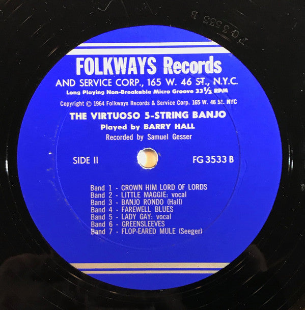 Barry Hall (7) : The Virtuoso 5-String Banjo (LP)