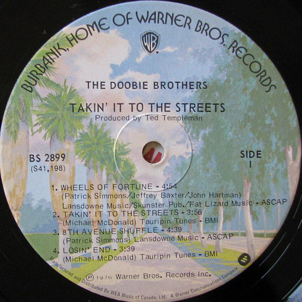The Doobie Brothers : Takin' It To The Streets (LP, Album, Gat)