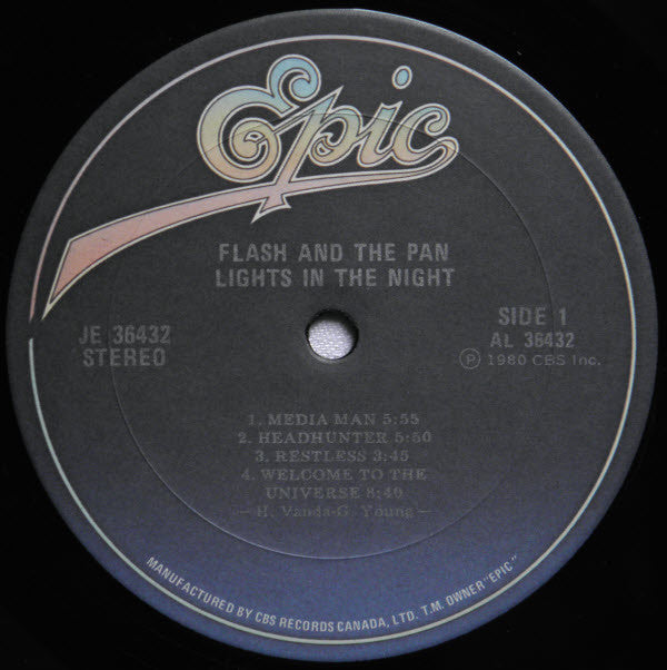 Flash And The Pan* : Lights In The Night (LP, Album)