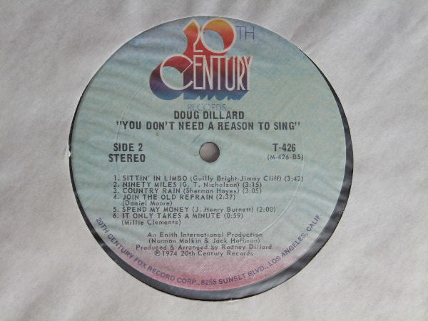 Douglas Flint Dillard* : You Don't Need A Reason To Sing (LP, Album)