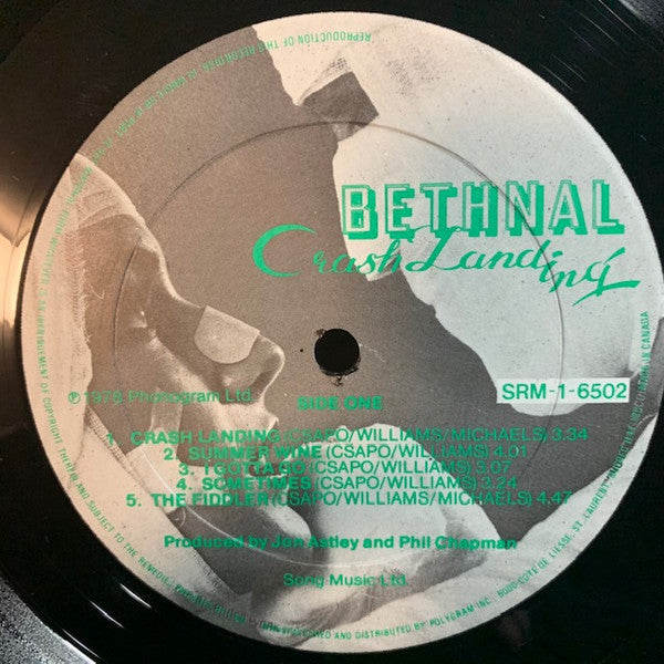 Bethnal : Crash Landing (LP, Album)