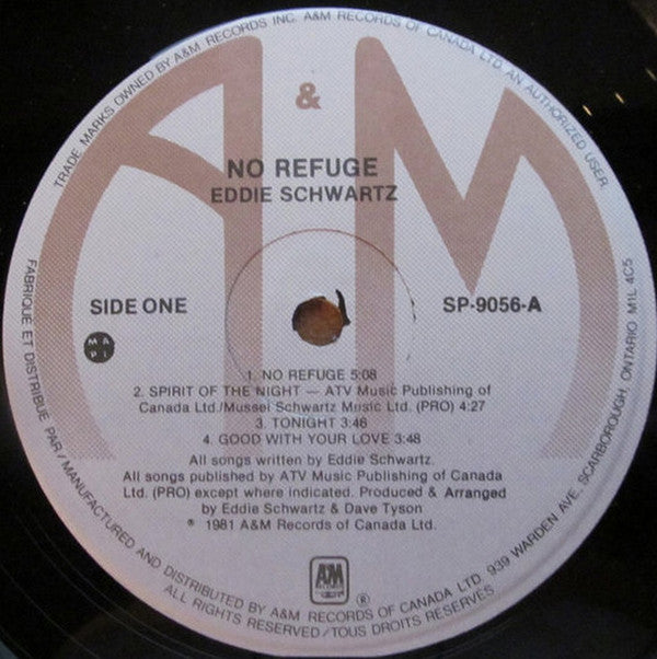 Eddie Schwartz : No Refuge (LP, Album)