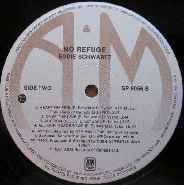 Eddie Schwartz : No Refuge (LP, Album)