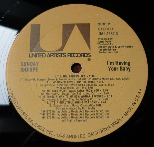 Sunday Sharpe : I'm Having Your Baby (LP)