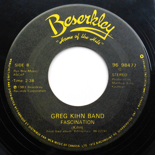 Greg Kihn Band : Jeopardy (7", Single)