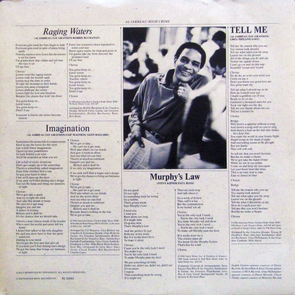 Al Jarreau : High Crime (LP, Album)