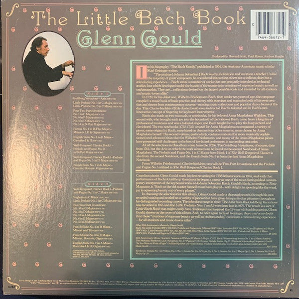 Glenn Gould : The Little Bach Book (LP, Comp)