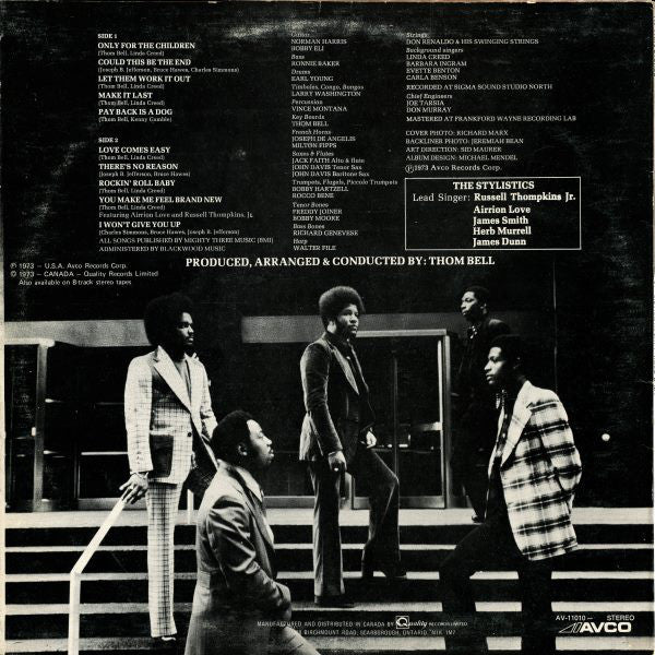 The Stylistics : Rockin' Roll Baby (LP, Album)