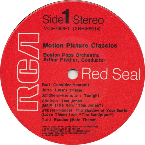Arthur Fiedler / Boston Pops* : Motion Picture Classics (2xLP, Gat)