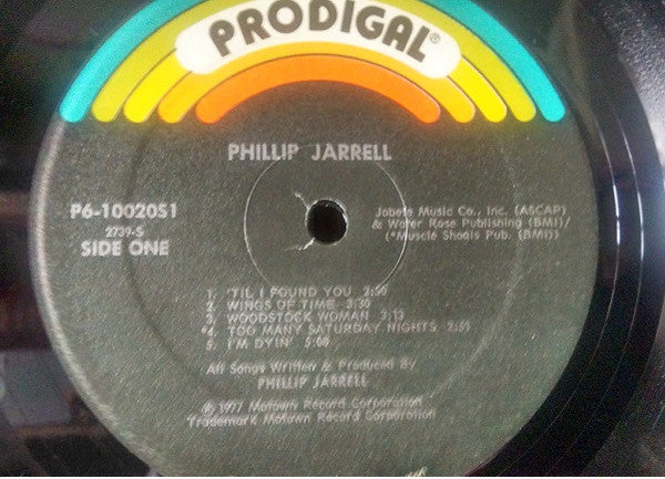 Phillip Jarrell : I Sing My Songs For You (LP, Album)