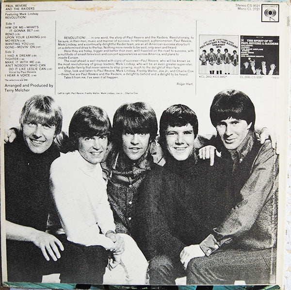 Paul Revere & The Raiders Featuring Mark Lindsay : Revolution! (LP, Album)