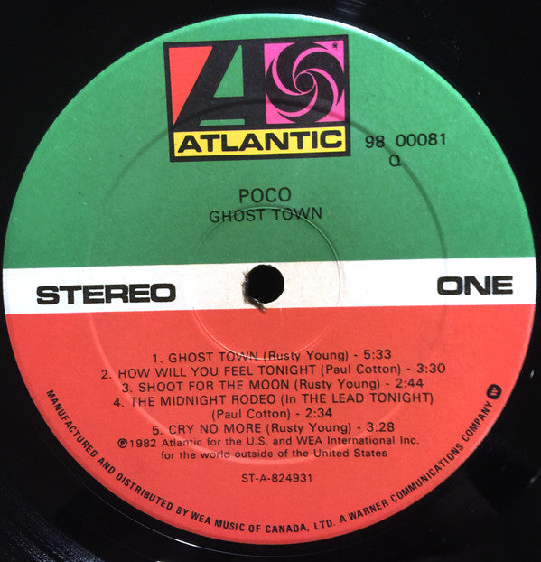 Poco (3) : Ghost Town (LP, Album)