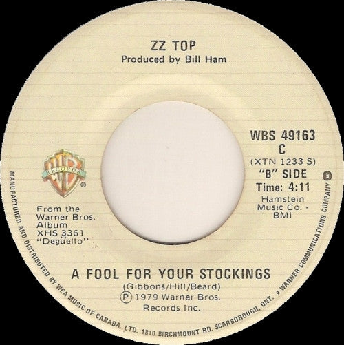ZZ Top : I Thank You (7", Single)