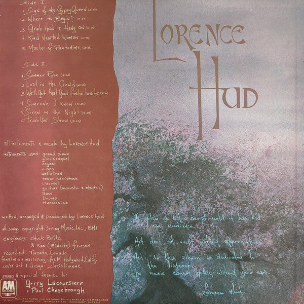 Lorence Hud : Lorence Hud (LP, Album)