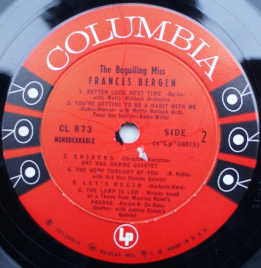 Frances Bergen : The Beguiling Miss (LP, Album)