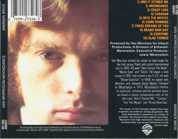 Van Morrison : Moondance (CD, Album, Club, RE)