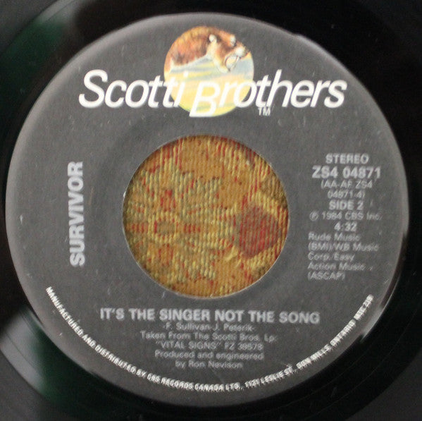 Survivor : The Search Is Over (7", Single)