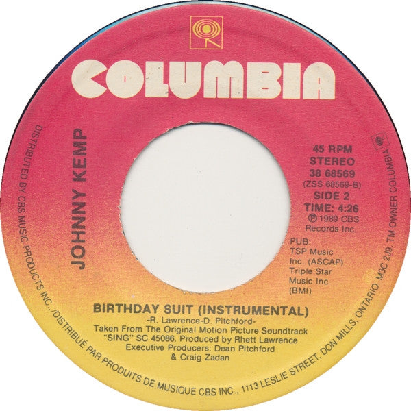 Johnny Kemp : Birthday Suit (7", Single)