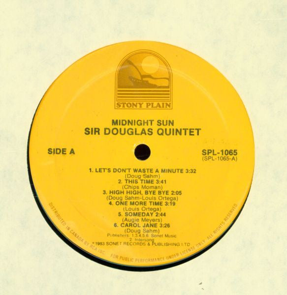 Sir Douglas Quintet : Midnight Sun (LP, Album)
