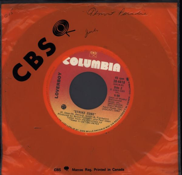 Ann Wilson And Mike Reno : Almost Paradise... (Love Theme From Footloose) (7", Single)