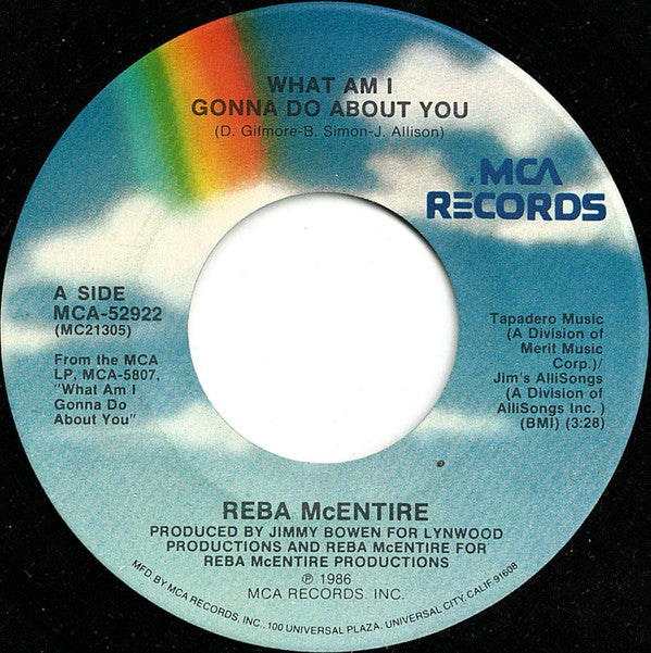 Reba McEntire : What Am I Gonna Do About You (7", Single, Pin)