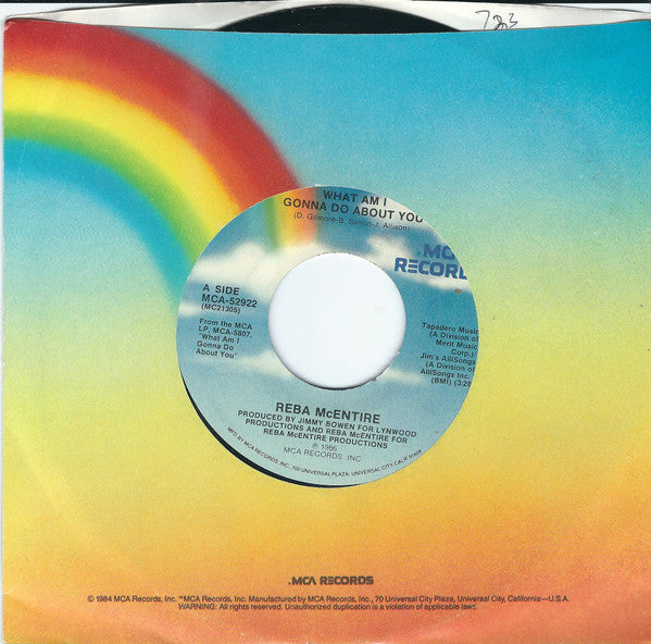 Reba McEntire : What Am I Gonna Do About You (7", Single, Pin)