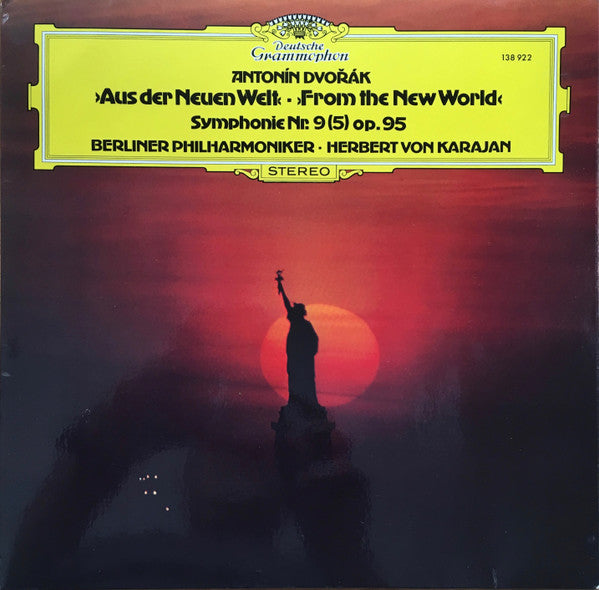 Antonín Dvořák - Berliner Philharmoniker · Herbert von Karajan : »Aus Der Neuen Welt« - »From The New World« - Symphonie Nr.9 (5) Op. 95 (LP, Album, RE)