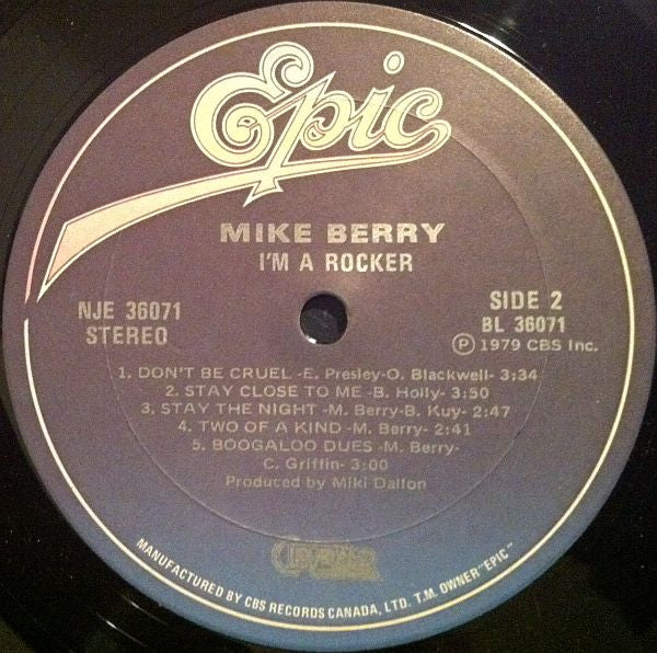 Mike Berry : I'm A Rocker (LP, Album)