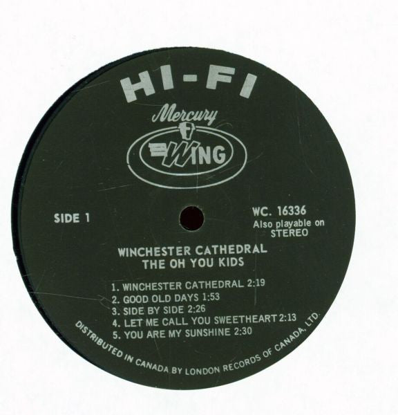 The Oh You Kids : Winchester Cathedral (LP, Album)
