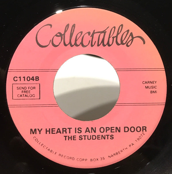 The Students (8) : Mommy And Daddy / My Heart Is An Open Door (7", RE)