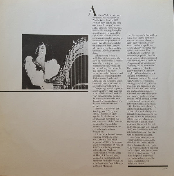 Andreas Vollenweider : ... Behind The Gardens - Behind The Wall - Under The Tree ... (LP, Album)
