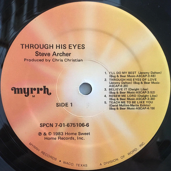 Steve Archer : Through His Eyes (LP, Album)